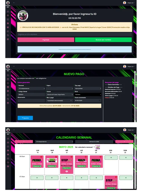 Gestión de gimnasio
